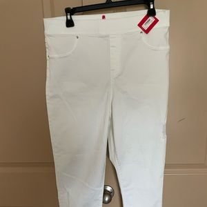 White distressed spanx jeans - XL